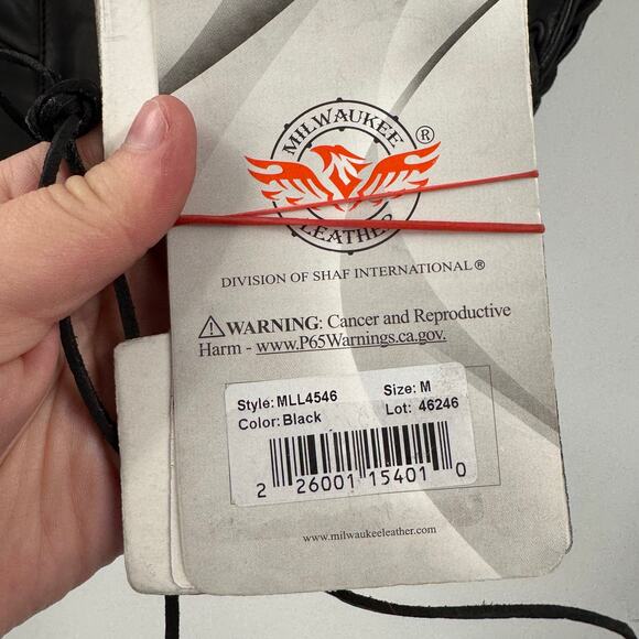 NWT MILWAUKEE LEATHER MLL4546 BLACK LEATHER LIGHTWEIGHT 4-SNAP SIDE LACE VEST - Picture 5 of 10